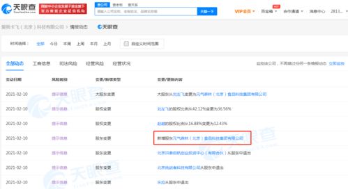 元氣森林戰略入股Never Coffee關聯公司，成為最大股東